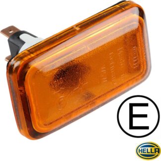 Indicator, side, yellow, with E-mark, left/right, Hella