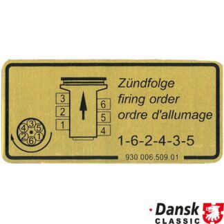 Sticker, firing order