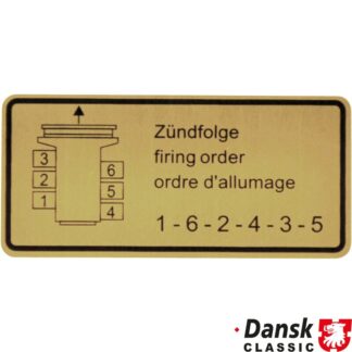 Sticker, firing order