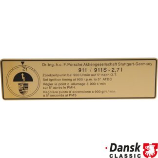 Sticker, ignition point