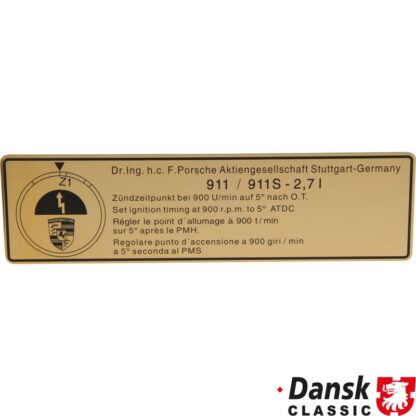 Sticker, ignition point