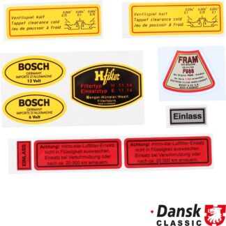 Sticker set for Porsche 356