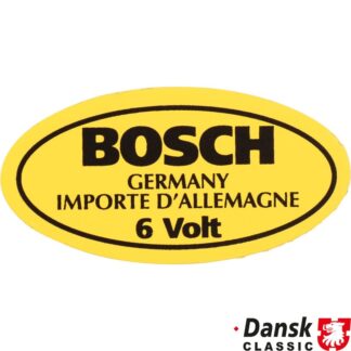 Sticker, 6 V for Bosch coil