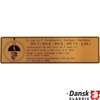 Sticker, ignition point