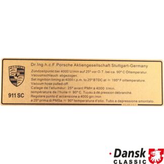 Sticker, ignition point, 4000RPM