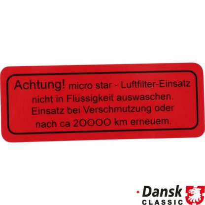 Sticker, "Achtung! micro star"