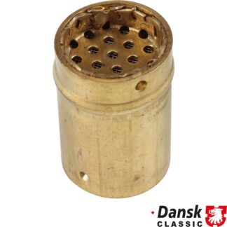 Oil tank fitting with filter, upper