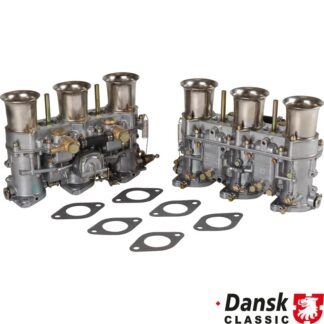 Dual carburettor set, Weber style, 40IDA3C, venturi 30 mm, aux venturi 5,5, mains 135, air corrector 180 and emulsion tube F26