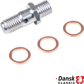 Fuel pump check valve with sealing rings