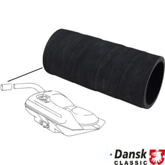 Hose for fuel filler neck, rubber, outer Ø60 mm, inner Ø51 mm, length 132 mm