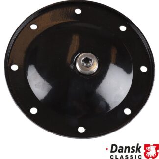 Cover for oil strainer, with hole and plug