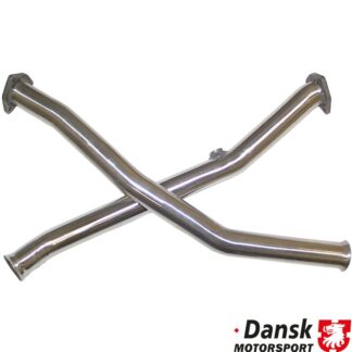 Cross pipe set without catalytic converter, Gillet. Made of stainless steel