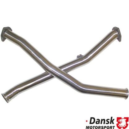 Cross pipe set without catalytic converter, Gillet. Made of stainless steel