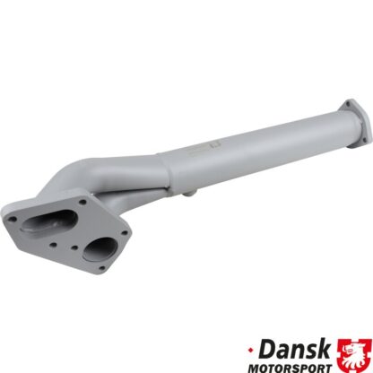 Pre-silencer without baffling, Sport. Made of steel with grey paint