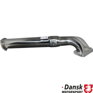 Pre-silencer without baffling, Sport. Made of polished stainless steel