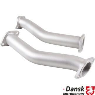 Connecting pipe set from racing heat exchanger to standard exhaust. Made of stainless steel