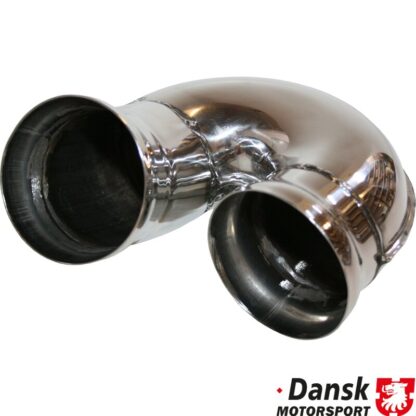 G-pipe replacing the rear exhaust together with 92.200S, Sport. Made of polished stainless steel