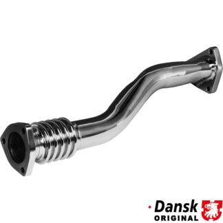 Exhaust cross over pipe. Made of polished stainless steel