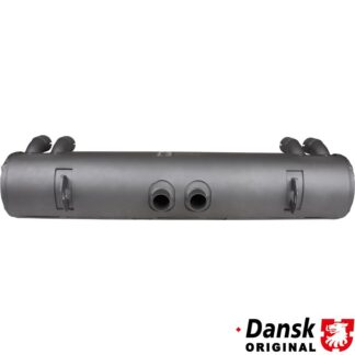 Exhaust rear. Made of steel with grey heat resistant paint