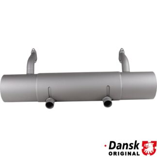 Exhaust rear. Made of steel with grey heat resistant paint