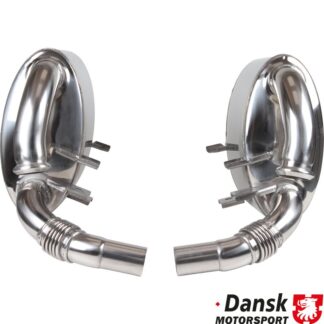 Exhaust set rear, Sport. Made of polished stainless steel. With TÜV/EEC approval for 3.4 L engine