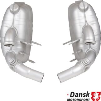 Exhaust set rear, Sport, OE style. Made of glass bead blasted stainless steel. With TÜV/EEC approval for 3.4 L engine