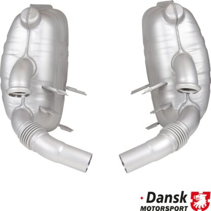 Exhaust set rear, Sport, OE style. Made of glass bead blasted stainless steel. With TÜV/EEC approval for 3.4 L engine
