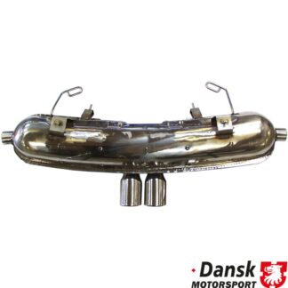 Exhaust rear, Sport, with two Ø76 mm tail pipes. Made of polished stainless steel. With TÜV/EEC approval for 2.5 L engine