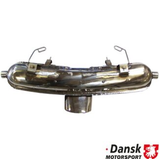 Exhaust rear, Sport, with one 155x83 mm oval tailpipe. Made of stainless steel. With TÜV/EEC approval for 2.5 L engine