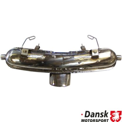 Exhaust rear, Sport, with one 155x83 mm oval tailpipe. Made of stainless steel. With TÜV/EEC approval for 2.5 L engine