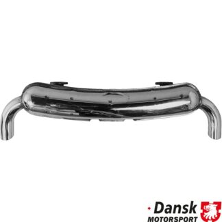 Exhaust rear, Sport, with two Ø70 mm tail pipes. Made of polished stainless steel. With TÜV/EEC approval