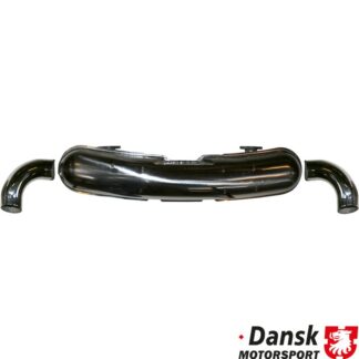 Exhaust rear, Sport, with two Ø84 mm loose tail pipes. Made of polished stainless steel
