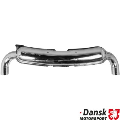 Exhaust rear, Sport, with two Ø84 mm tail pipes. Made of polished stainless steel. With TÜV/EEC approval