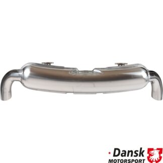 Exhaust rear, Sport, with two Ø84 mm tail pipes. Heat exchanger conversion is necessary. Made of polished stainless steel
