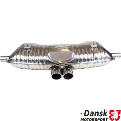 Exhaust rear, Sport, OE style, with two Ø80 mm tail pipes. Made of polished stainless steel. With TÜV/EEC approval for 2.5 L engine