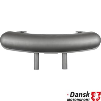 Exhaust rear, Sport, with two Ø50 mm tail pipes. Made of steel with grey heat resistant paint