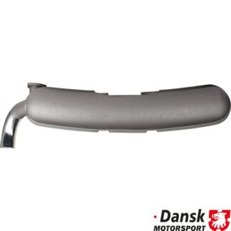 Exhaust rear, Sport, with one Ø70 mm polished stainless steel tail pipe. Made of steel with grey heat resistant paint. With TÜV/EEC approval for 2.7 L and 3.0 L engine