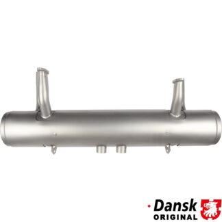 Exhaust rear. Made of glass bead blasted stainless steel