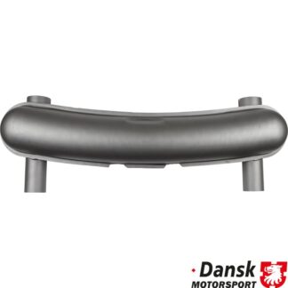 Exhaust rear, Racing, with two Ø70 mm tail pipes. Made of steel with grey heat resistant paint. Not approved for street use. 92.213 needed for fitting the exhaust on 91.019S and 91.020S