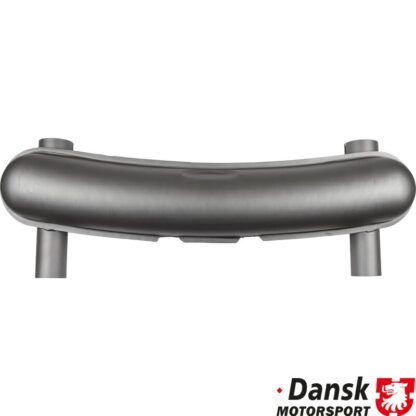 Exhaust rear, Racing, with two Ø70 mm tail pipes. Made of steel with grey heat resistant paint. Not approved for street use. 92.213 needed for fitting the exhaust on 91.019S and 91.020S