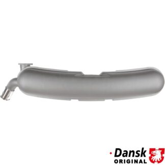 Exhaust rear, with one Ø60 mm tail pipe and chrome tip. Made of stainless steel with grey heat resistant paint. With TÜV/EEC approval