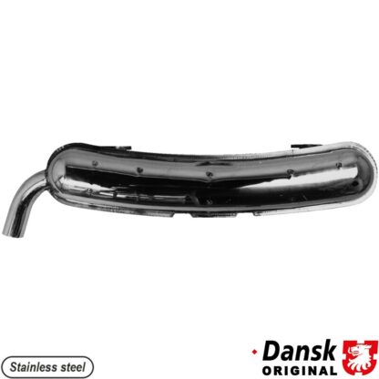 Exhaust rear, with one Ø60 mm tail. Made of polished stainless steel. With TÜV/EEC approval