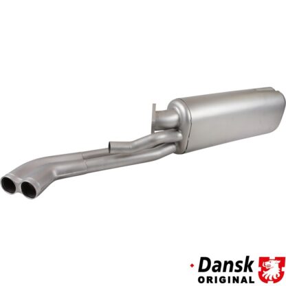 Exhaust rear, with two Ø44.5 mm tail pipes. With wastegate pipe. Made of stainless steel