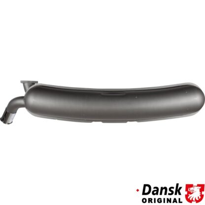 Exhaust rear, with one Ø60 mm tail pipe and chrome tip. Made of double wall stainless steel - inside/outside, exactly according to original specifications, and with grey heat resistant paint
