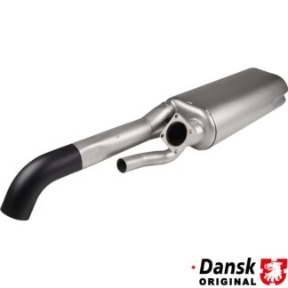 Exhaust rear, with one Ø70 mm tail pipe. With wastegate pipe. Made of stainless steel with black painted tail pipe