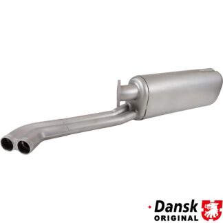 Exhaust rear, with two Ø44.5 mm tail pipes. Made of strainless steel