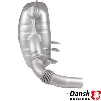 Exhaust rear, OE style, left. Made of glass bead blasted stainless steel. With TÜV/EEC approval for 3.4 L engine