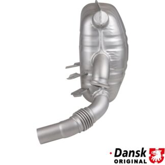 Exhaust rear, OE style, right. Made of glass bead blasted stainless steel. With TÜV/EEC approval for 3.4 L engine