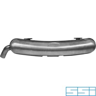 Exhaust rear, with one Ø60 mm tail pipe. Made of stainless steel. With TÜV/EEC approval