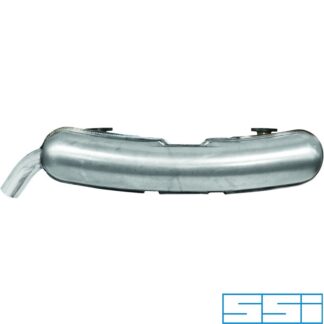 Exhaust rear, Sport, with one Ø60 mm tail pipe. For use with heat exchanger conversion. Made of stainless steel